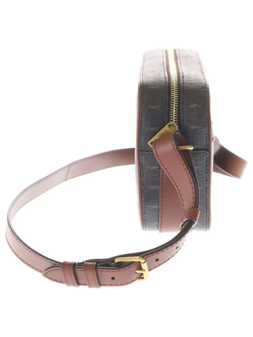 Saint Laurent Paris Monogram Camera Bag Cassandra Bag Brown